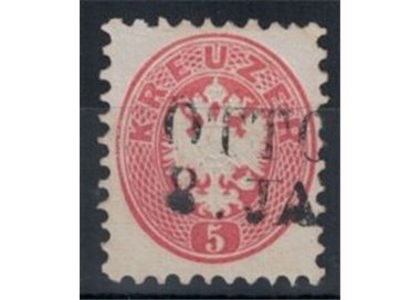 AUSTRIA 1863-64 5 Kreuzer pink used