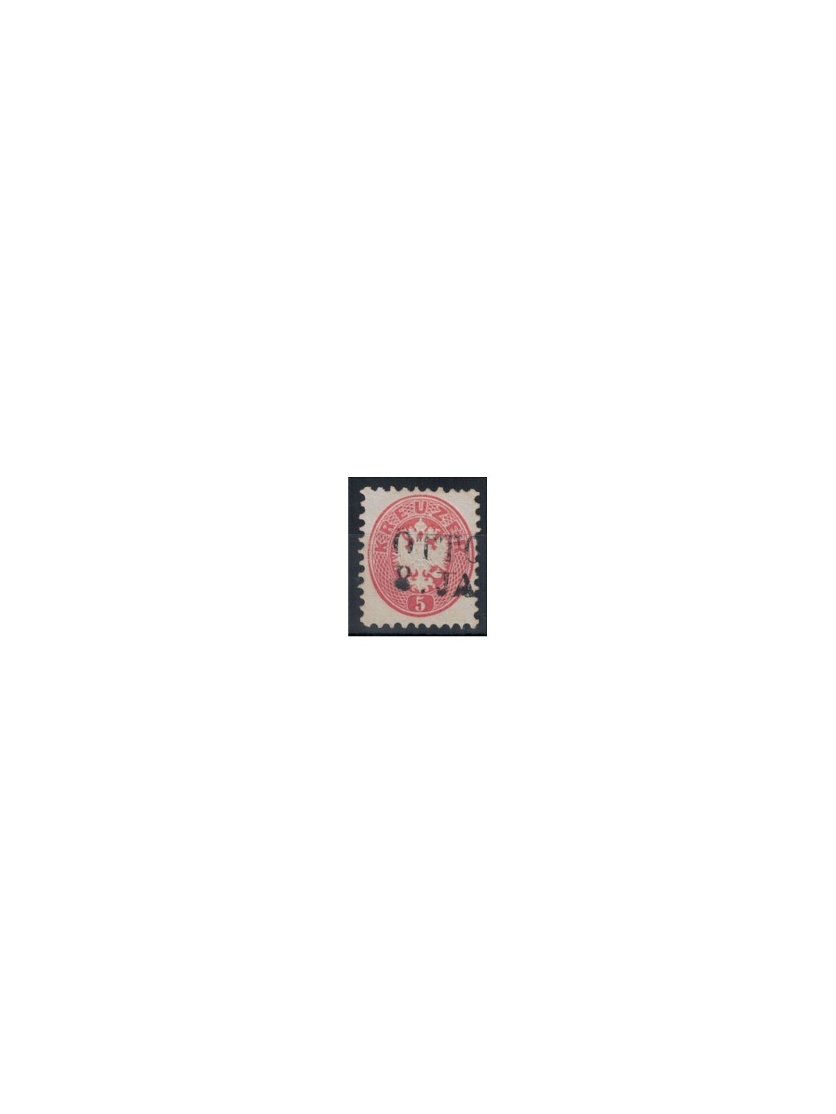 AUSTRIA 1863-64 5 Kreuzer pink used