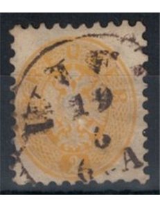 AUSTRIA 1863-64 2 Kreuzer giallo  us