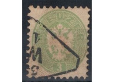 AUSTRIA 1863-64 3 Kreuzer green used