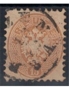 AUSTRIA 1863-64 15 Kreuzer bistro used