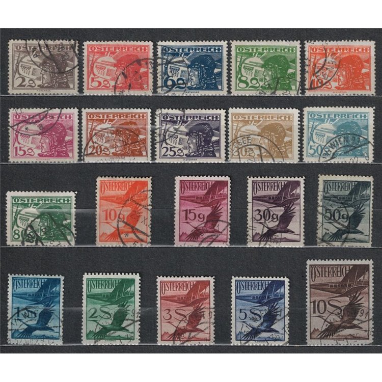 AUSTRIA 1925-30 Airmail 20v used