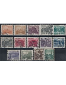 AUSTRIA 1929 Views and landscapes 14v used