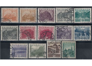 AUSTRIA 1929 Views and landscapes 14v used