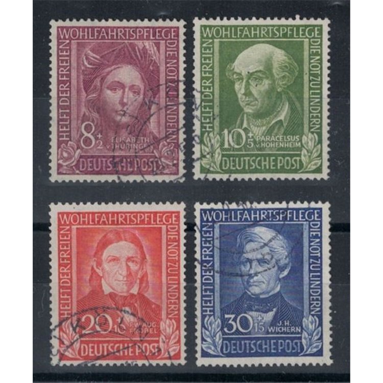 GERMANY FRG 1949 Benefactors 4v used