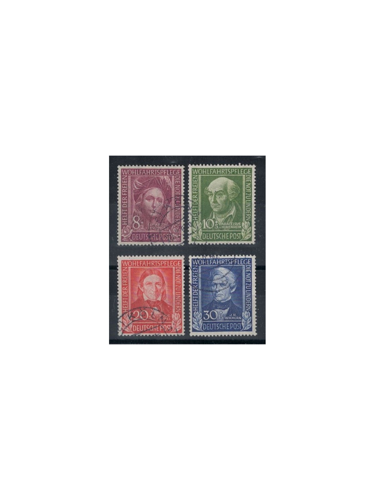 GERMANY FRG 1949 Benefactors 4v used