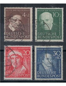 GERMANY FRG 1951 Benefactors 4v used