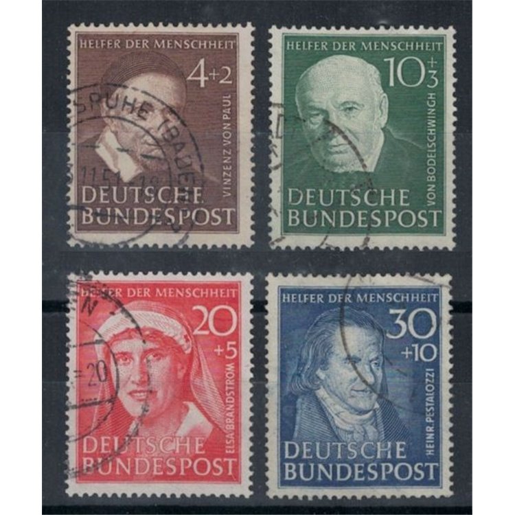 GERMANY FRG 1951 Benefactors 4v used