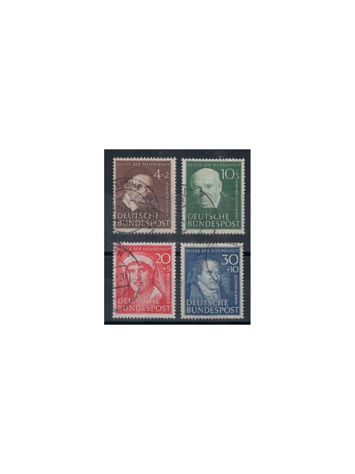 GERMANIA BRD 1951 Benefattori 4v us