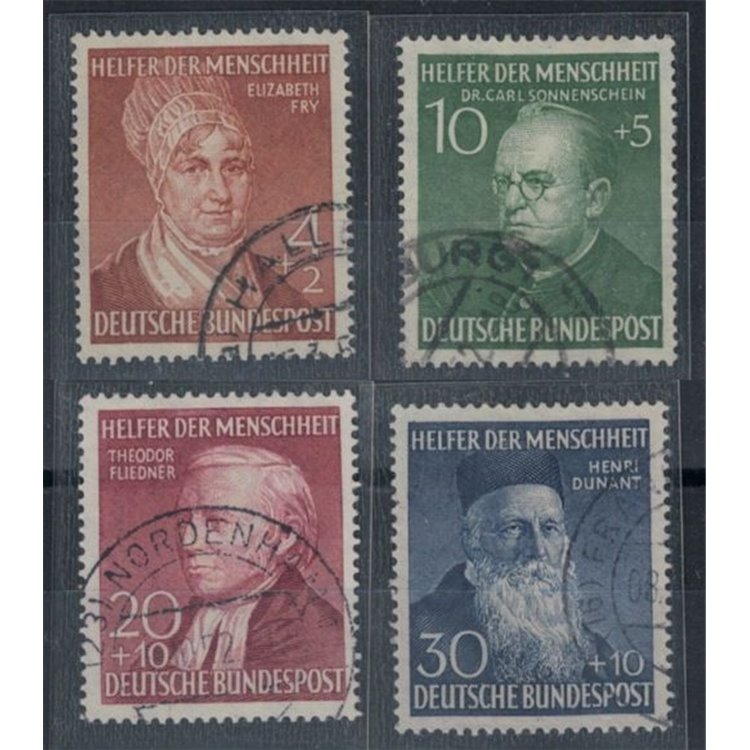 GERMANIA BRD 1952 Beneficenza 4v us