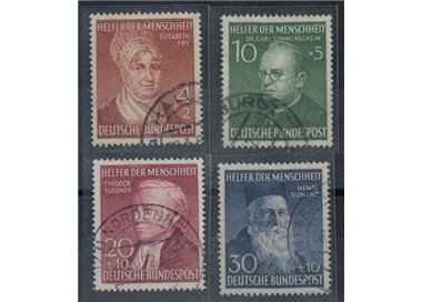 GERMANY FRG 1952 Charity 4v used