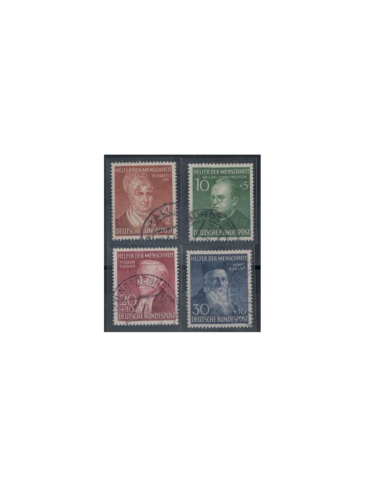 GERMANIA BRD 1952 Beneficenza 4v us