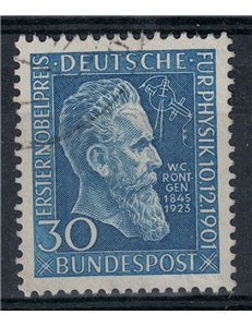 GERMANY FRG 1951 Wilhelm Conrad Rontgen used