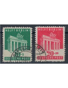 GERMANY BIZONA 1948 Brandenburg Gate 2v used