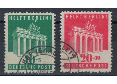 GERMANY BIZONA 1948 Brandenburg Gate 2v used
