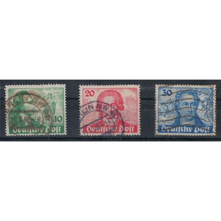 BERLIN 1949 Johann Wolfang von Goethe 3v used