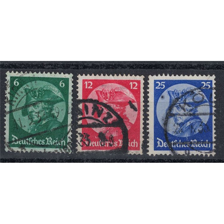 GERMANY REICH 1933 New Reichstag 3v used
