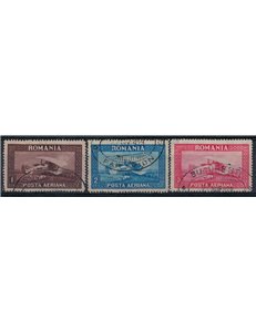 ROMANIA 1928 Aerei, posta aerea 3v us