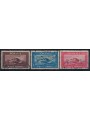 ROMANIA 1928 Aircraft, airmail 3v used