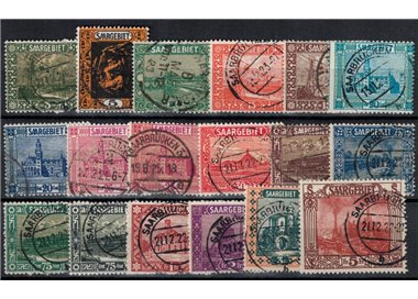 GERMANIA SARRE 1922 Vedute 18v us