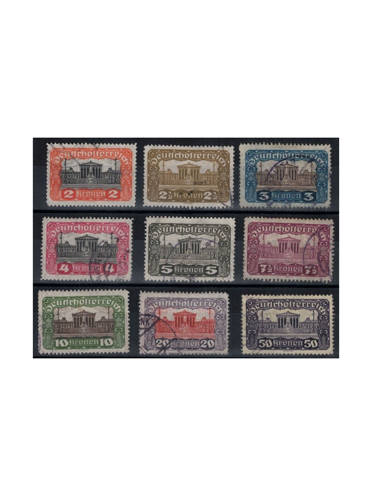 AUSTRIA 1919-21 Palazzo del Parlamento 9v us