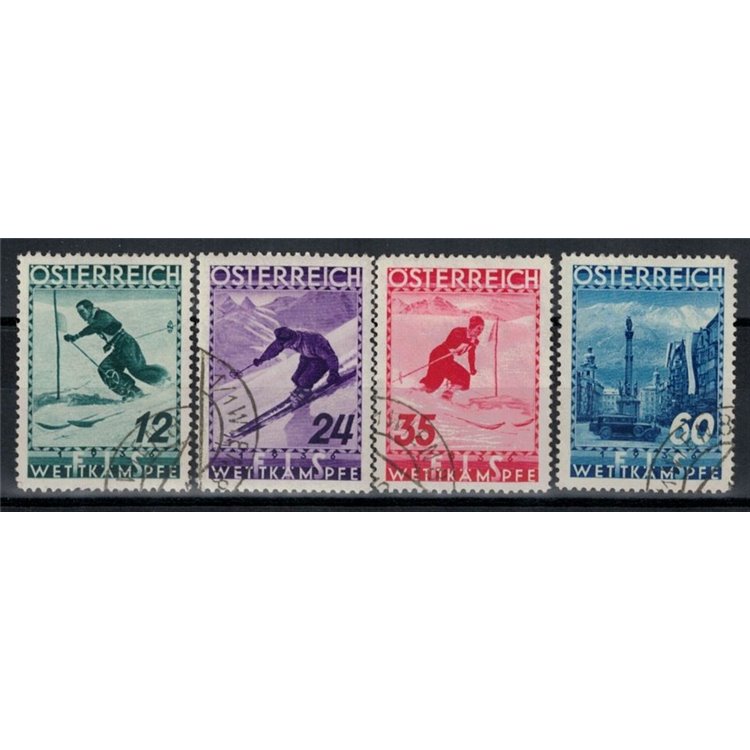 AUSTRIA 1936 Campionati internazionali di sci 4v us