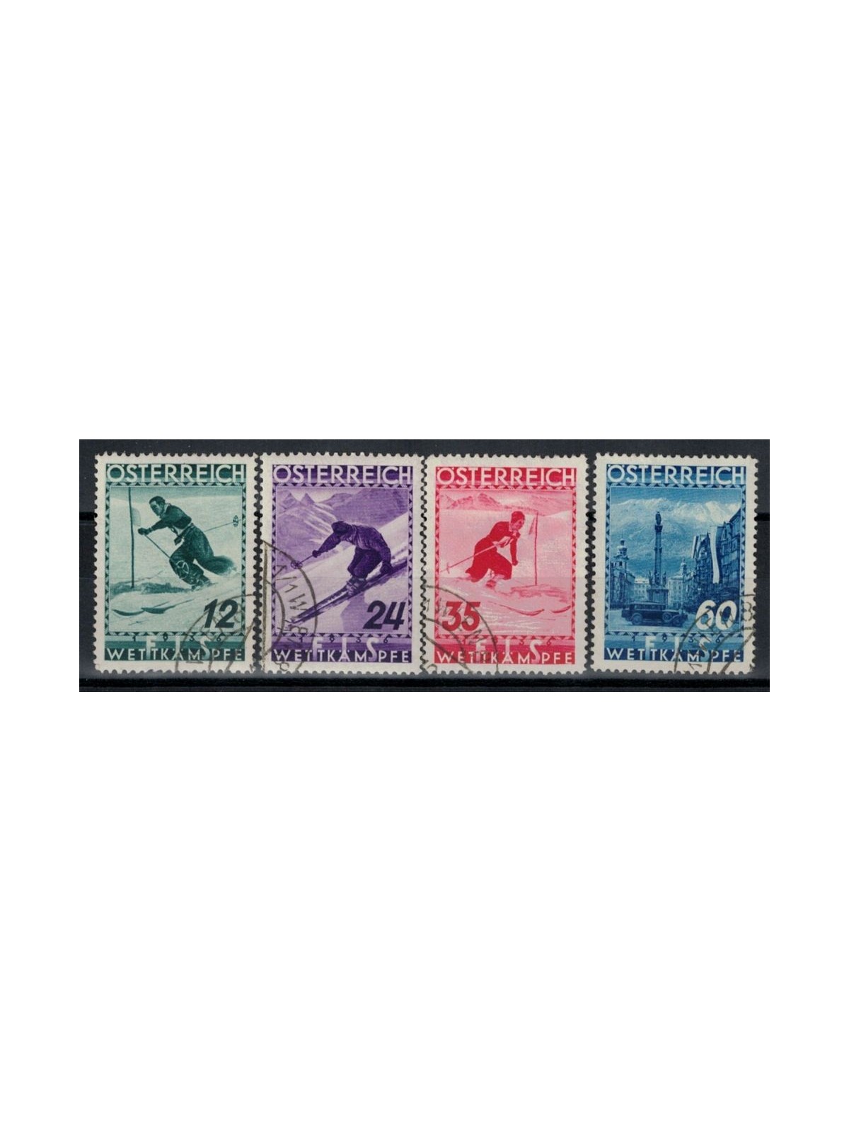 AUSTRIA 1936 International Ski Championships 4v us