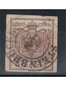 AUSTRIA 1850 Aquila bicipite 6 Kreuzer bruno us