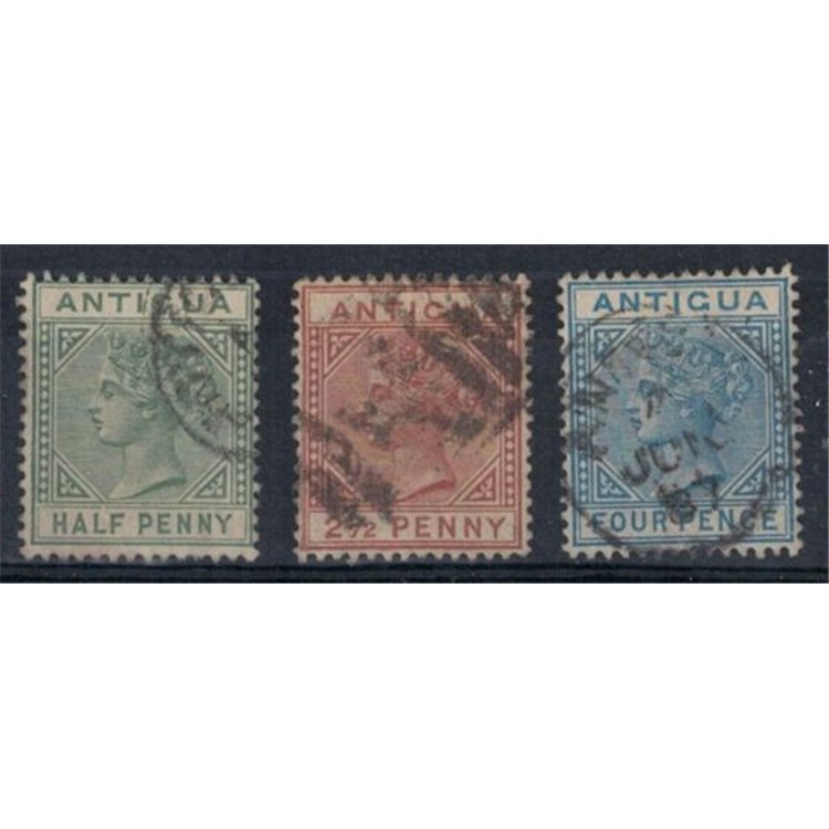 ANTIGUA 1882 Vittoria 3v us