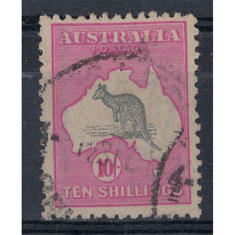 AUSTRALIA 1913 Canguro (10s grigio e rosa) us