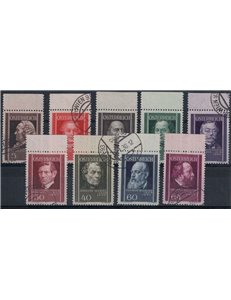 AUSTRIA 1937 Austrian doctors 9v used