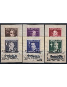 AUSTRIA 1936 Tecnici e inventori con annullo speciale 6v us