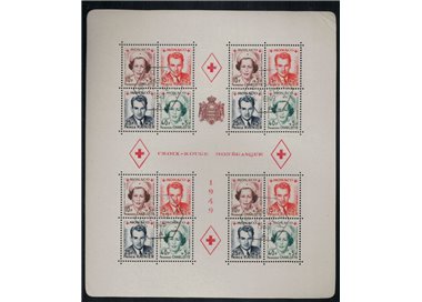 MONACO 1949 For the benefit of the Red Cross s/s us