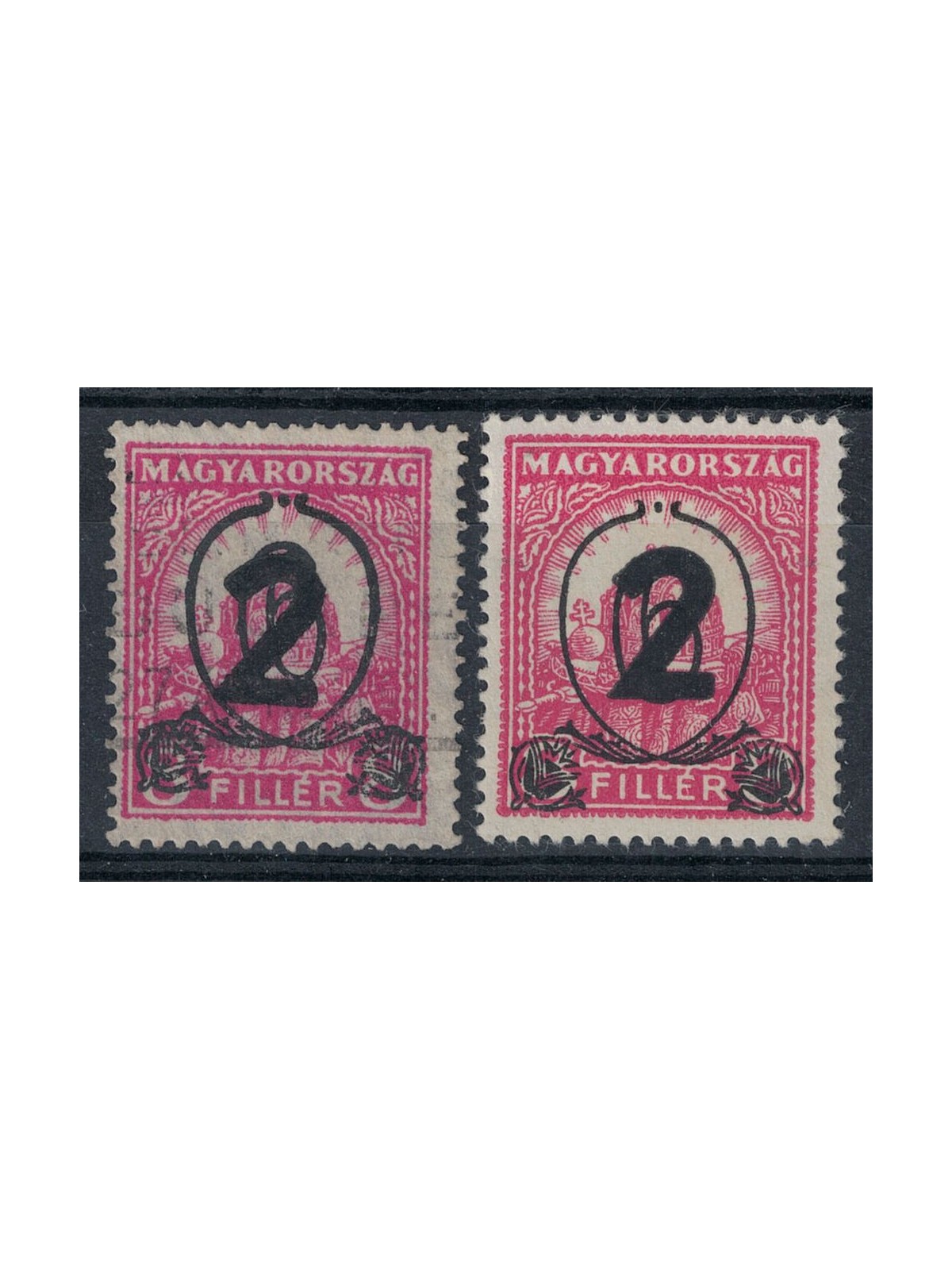 HUNGARY 1932 1930 series overprinted 2v used
