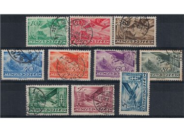 UNGHERIA 1936 Posta aerea 10v us