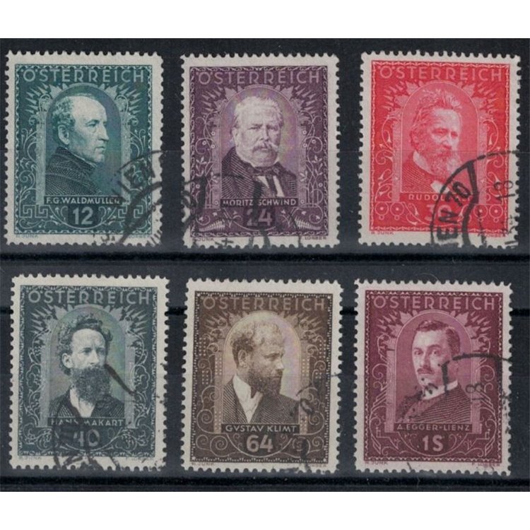 AUSTRIA 1932 Pittori, opere di beneficenza 6v us