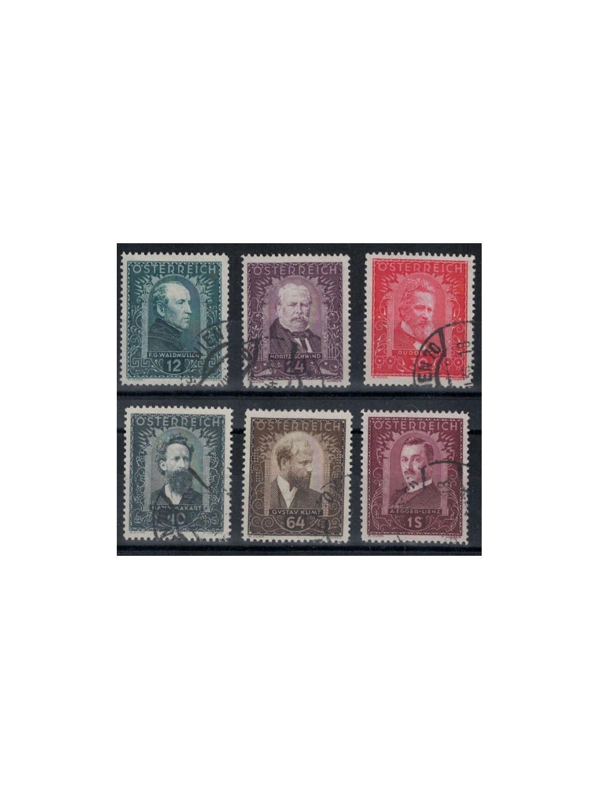 AUSTRIA 1932 Painters, Charity Works 6v us