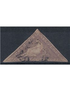 CAPE OF GOOD HOPE 1855 6p light lilac us ©