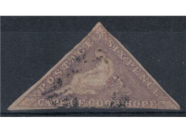 CAPO DI BUONA SPERANZA 1855 6p lilla chiaro us ©