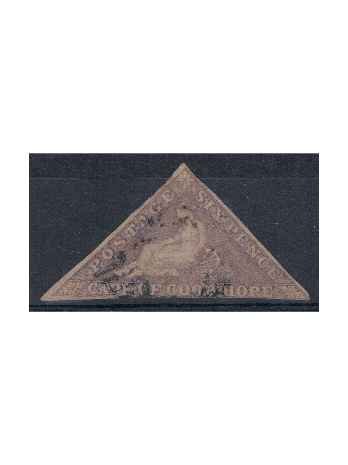 CAPO DI BUONA SPERANZA 1855 6p lilla chiaro us ©