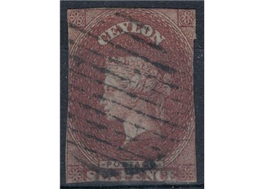 CEYLON 1857-59 Queen Victoria 6p brown lilac us ©