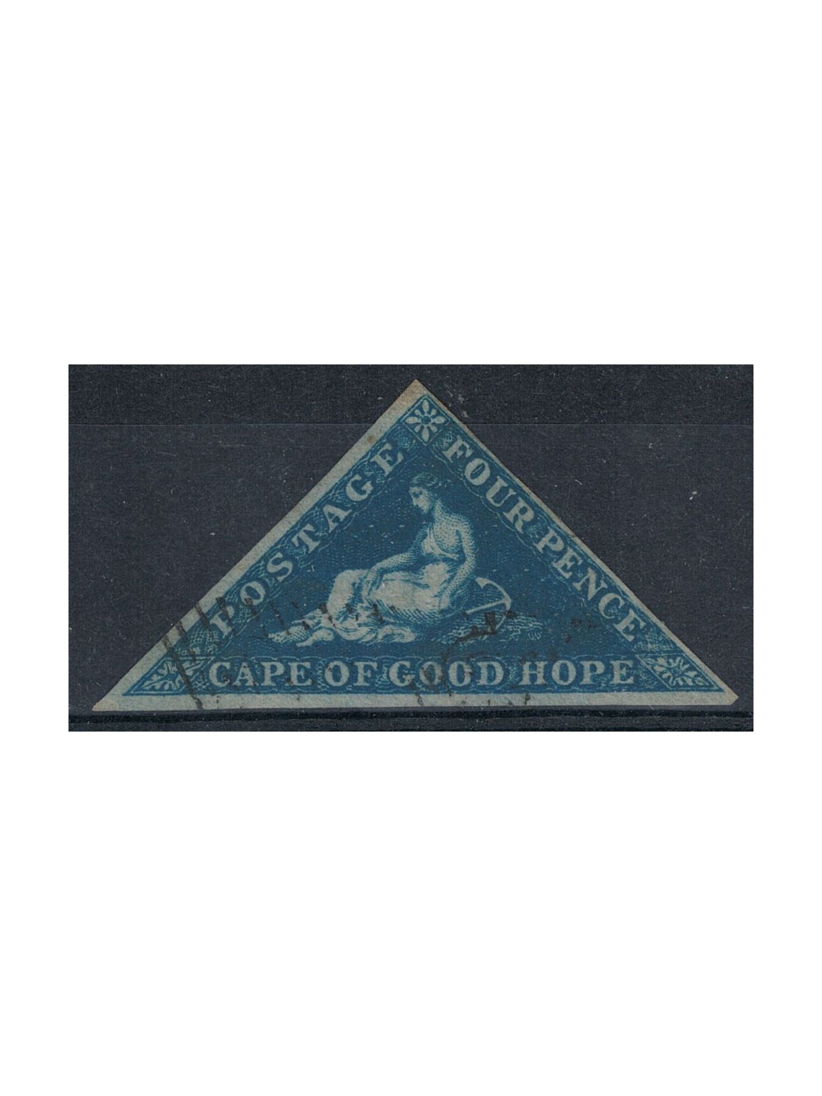 CAPO DI BUONA SPERANZA 1853 4p azzurro us