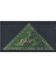 CAPO DI BUONA SPERANZA 1853 1s verde smeraldo  us