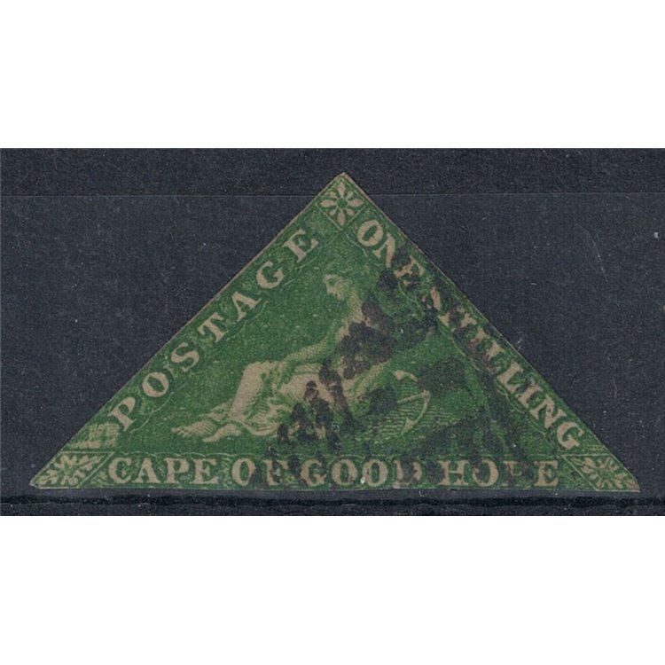 CAPE OF GOOD HOPE 1853 1s emerald green us