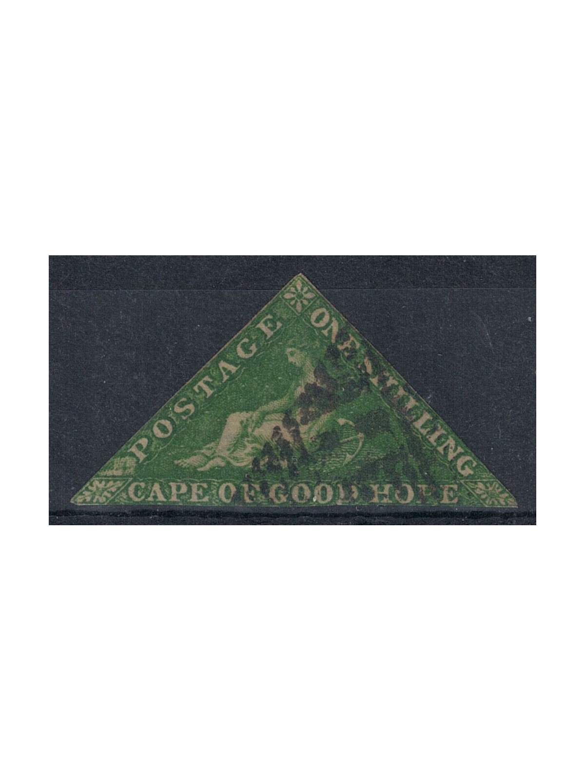 CAPE OF GOOD HOPE 1853 1s emerald green us
