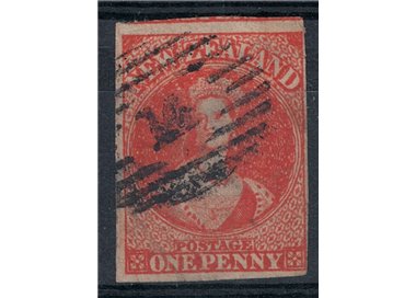 NEW ZEALAND 1863 1p vermilion us ©