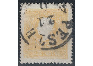 AUSTRIA 1858 Effigie Imperatore 2 Kreuzer giallo us