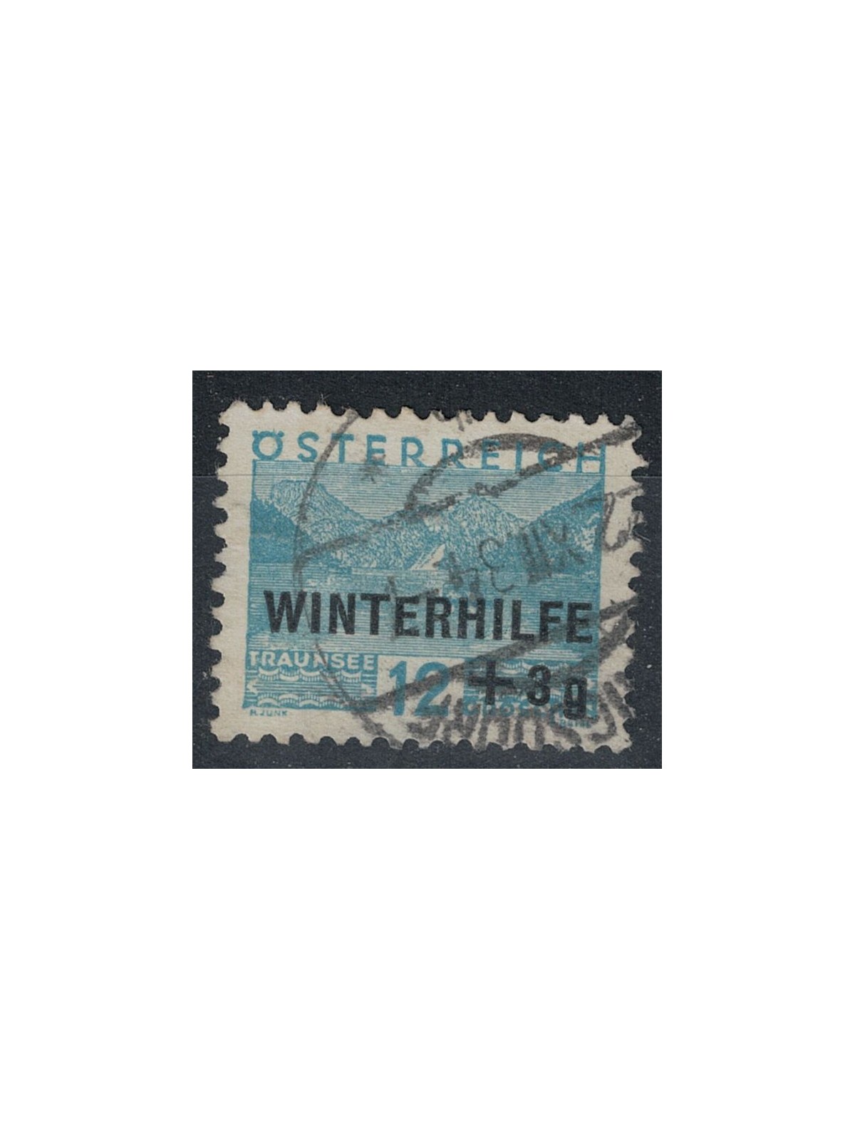 AUSTRIA 1933 Winter Relief 12+3 g. light blue us
