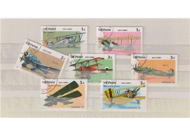 VIETNAM 1986 Esposizione internazionale Vancouver, aerei 7v us