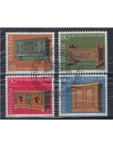 SVIZZERA 1987 Pro Patria 4v us